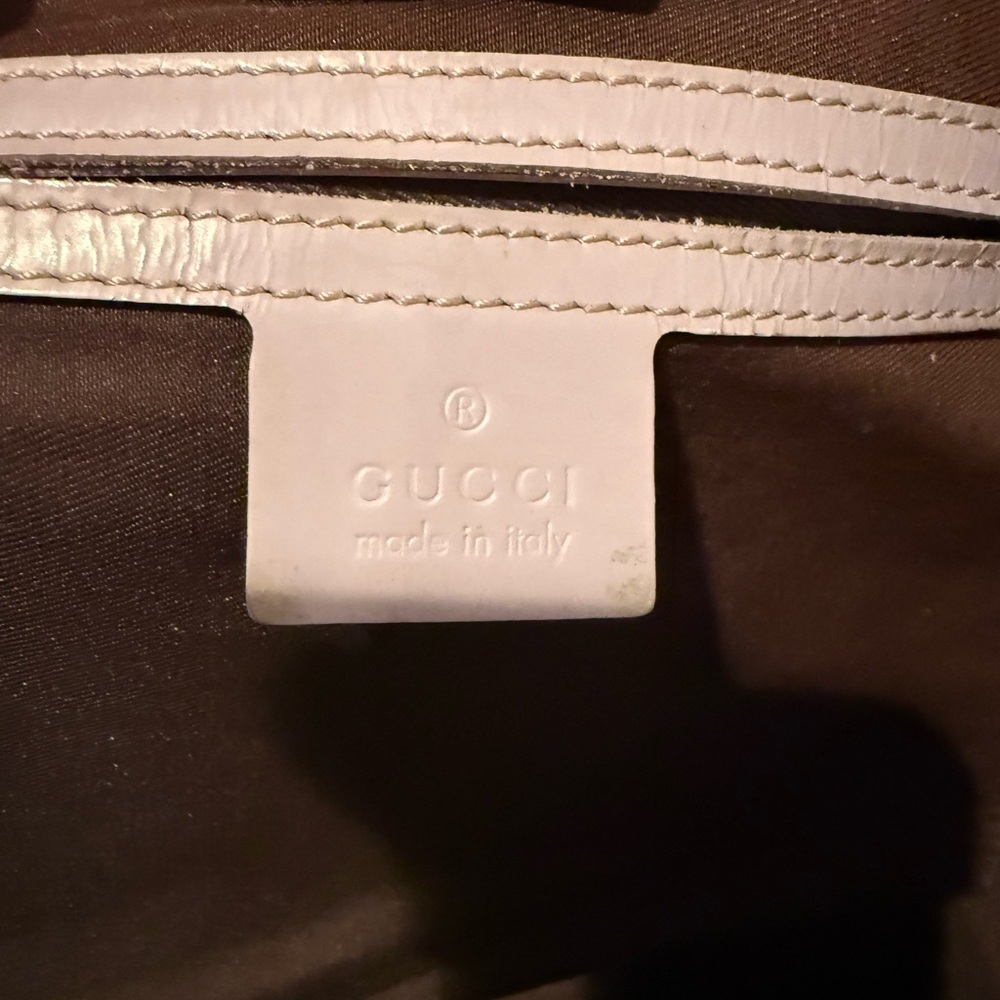 Gucci Monogram Tote Bag with Lilac Trim - Picture 8 of 15